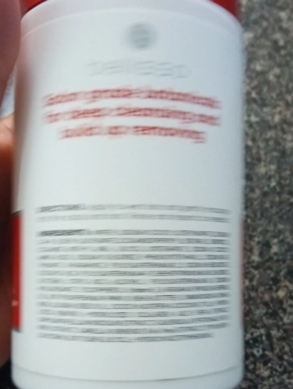 Target Curly Hair Shampoo - Red and White Bottle